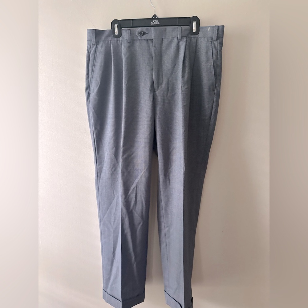 Ralph Lauren 50% Wool Total Comfort Men's Dress Pants 36x30L BLUE